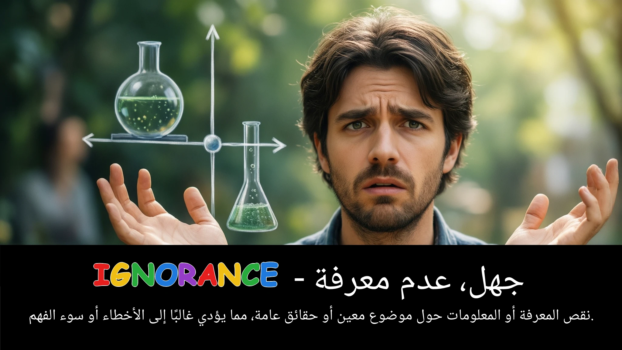 Arabic Illustration for ignorance
